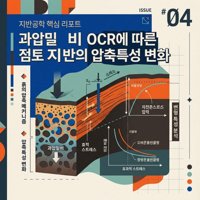 ai thumbnail poster 과압밀비 OCR에 따른 점토지반의 압축특성 변화 1786732772