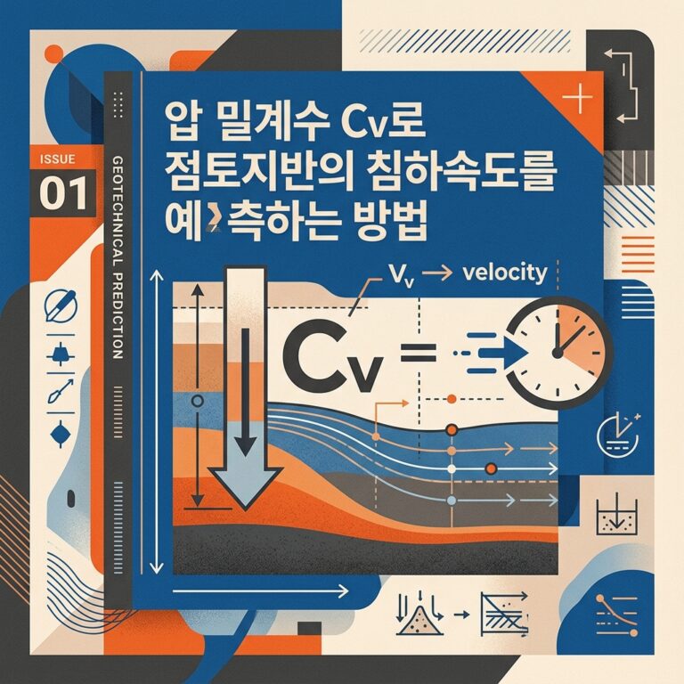 ai thumbnail poster 압밀계수 Cv로 점토지반의 침하속도를 예측하는 방법 1786733227